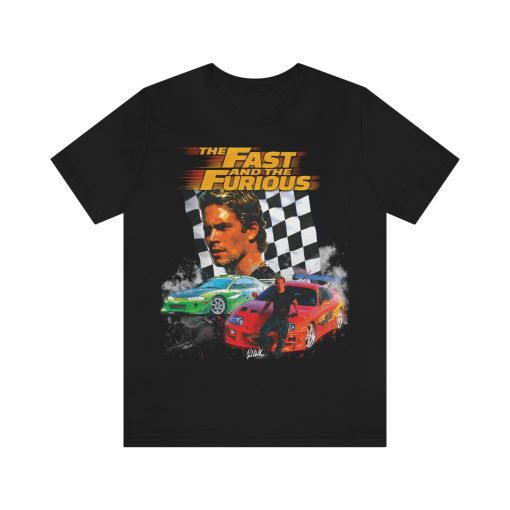 Paul Walker Fast And Furious Custom Tribute Graphic Tee