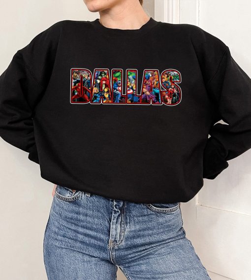 Personalized Vintage Avengers Marvel Crewneck Sweatshirt