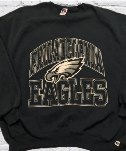 Philadelphia Eagles Football Crewneck Sweatshirt In Vintage Style Unisex