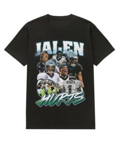 Philadelphia Football Jalen Hurts 90s Vintage Graphic Shirt