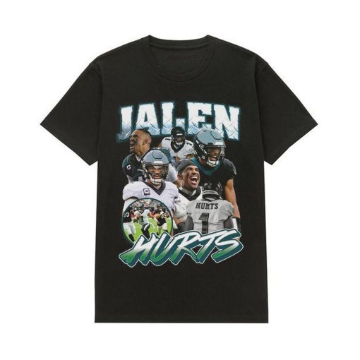 Philadelphia Football Jalen Hurts 90s Vintage Graphic Shirt