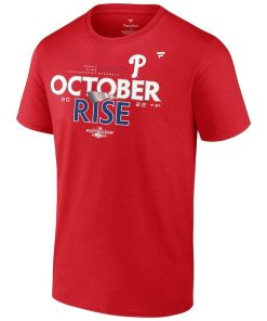 Phillies October Rise 2022 Postseason Locker Room Baseball Tee