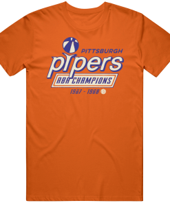 Pittsburgh Pipers 1968 ABA Champions Basketball Fan T Shirt