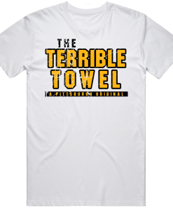 Pittsburgh Terrible Towel Football Fan Distressed T Shirt