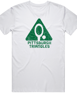 Pittsburgh Triangles Tennis Fan T Shirt
