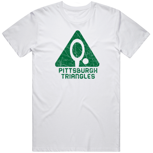 Pittsburgh Triangles Tennis Fan T Shirt