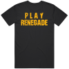 Play Renegade Pittsburgh Football Fan Distressed T Shirt