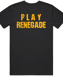 Play Renegade Pittsburgh Football Fan Distressed T Shirt