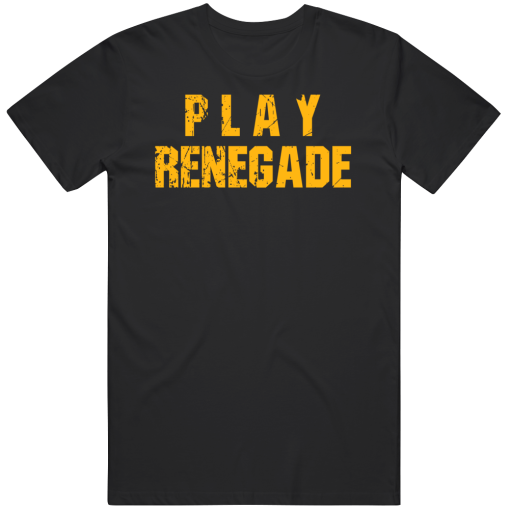 Play Renegade Pittsburgh Football Fan Distressed T Shirt