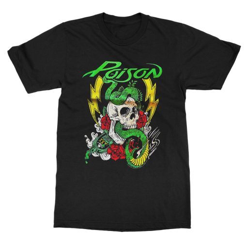 Poison Lightning Skull T-Shirt