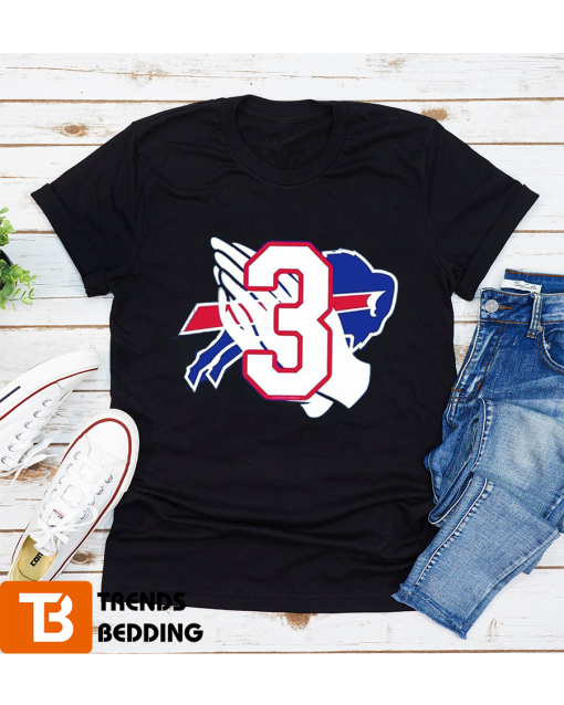 Pray For Damar Hamlin 3 Buffalo Football T-shirt