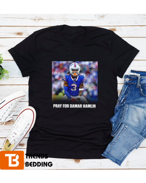 Pray For Damar Hamlin T-Shirt Buffalo Football