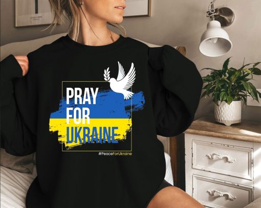 Pray For Ukraine Peace Ukrainian Sweater