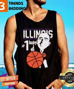 Pretty Illinois Illini University Basketball Dick Vitale Tank Top