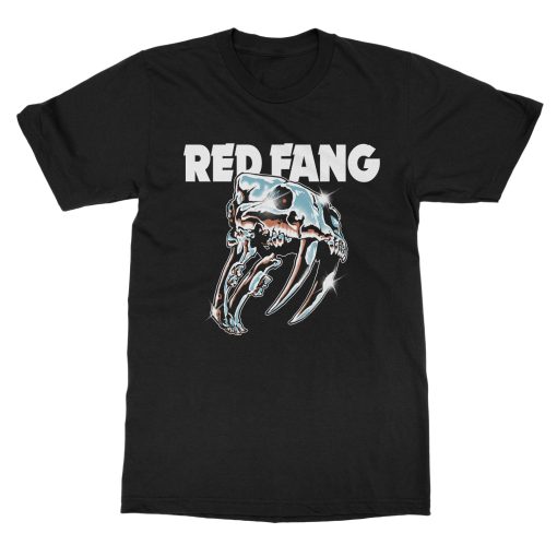 Red Fang Chrome Skull T-Shirt