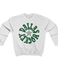 Retro Dallas Stars Hockey Crewneck Sweatshirt Vintage Texas NHL Star Style Apparel