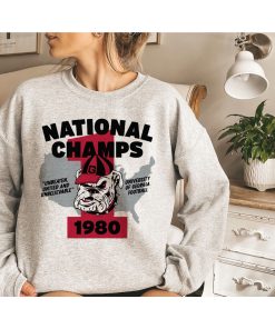 Retro Georgia Bulldogs 1980 National Champs Crewneck Sweatshirt