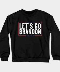 Retro Lets Go Brandon Chant Meme Crewneck Sweatshirt