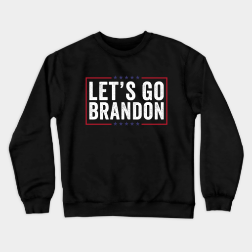 Retro Lets Go Brandon Chant Meme Crewneck Sweatshirt