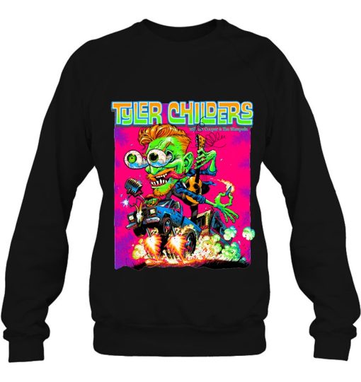 Retro Tyler Childers Guitar Music Vaporwave Sweatshirt