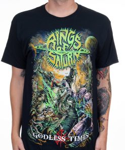 Rings of Saturn Godless Times T-Shirt