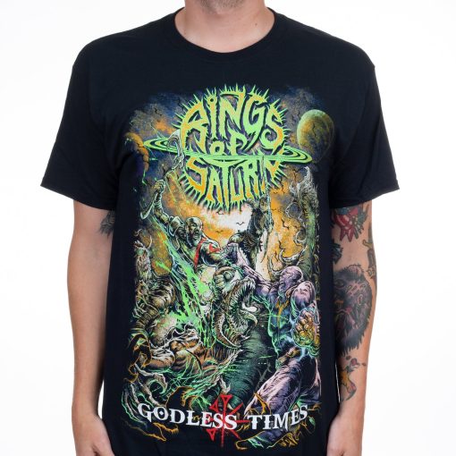 Rings of Saturn Godless Times T-Shirt