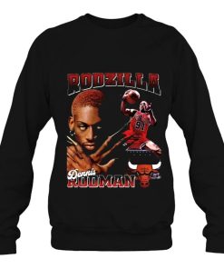 Rodzilla Dennis Rodman The Worm Chicago Bulls Basketball Sweatshirt