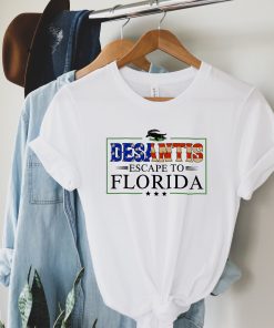 Ron Desantis Escape To Florida Open Lockdown Libs Tour T-Shirt