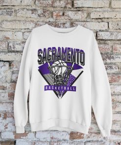 Sacramento Basketball 90s Throwback Crewneck Unisex Sweatshirt