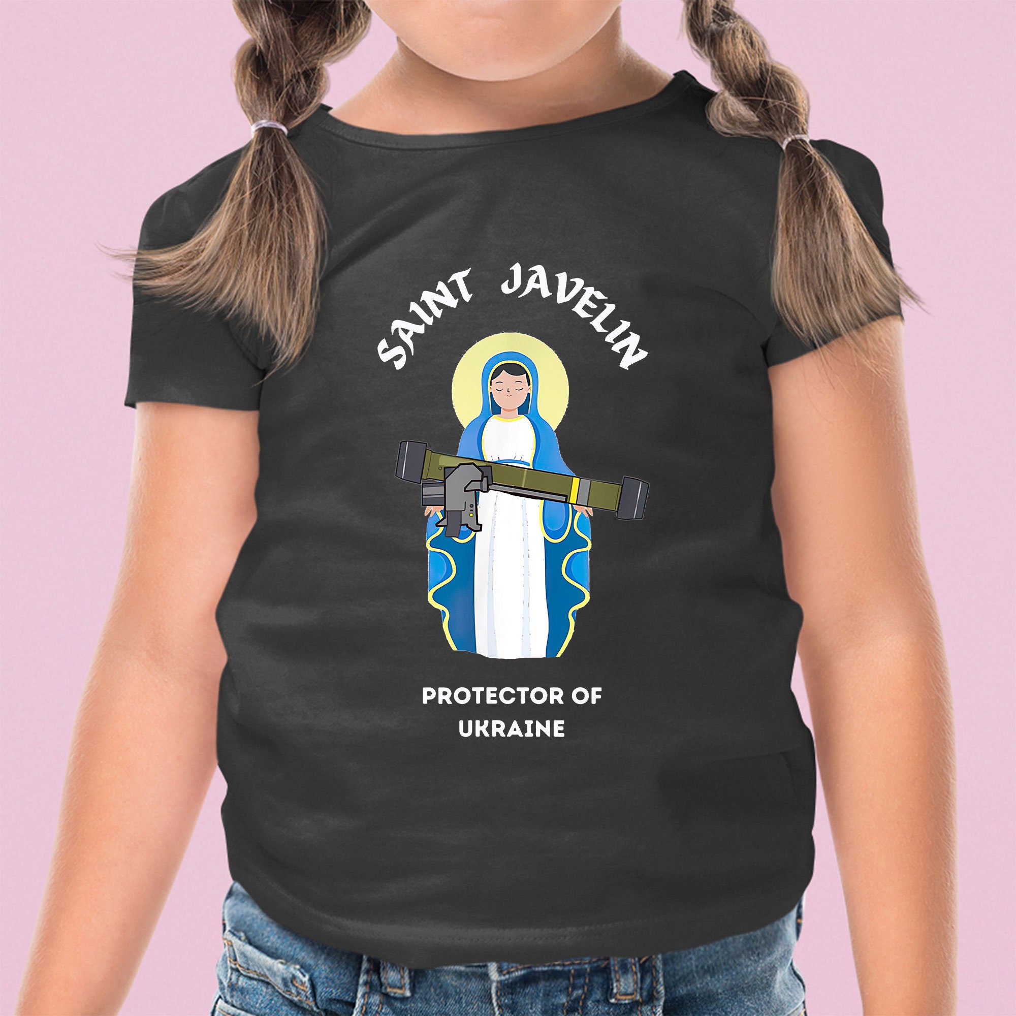 Saint Javelin The Protector Of Ukraine Pray For Peace Shirt Saint Javelin The Protector Of Ukraine Pray For Peace Shirt