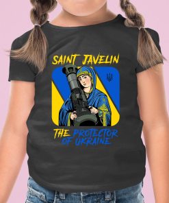 Saint Javelin The Protector Of Ukraine Shirt Peace Love Ukrainian