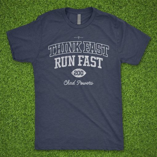 Saquon Barkley Think Fast Run Fast Chad Powers T- Shirt