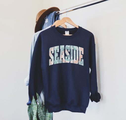 Seaside Florida Pullover Tie Dye Vacation Crewneck Sweatshirt