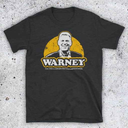 Shane Warne Warney Australia Cricket Simple Game Spin Bowler Shirt