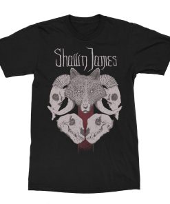Shawn James Wolf Skull T-Shirt