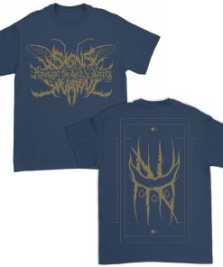 Signs of the Swarm Amongst the Font & Cresty Navy+Gold T-Shirt