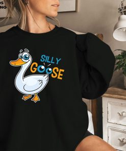 Silly Goose Funny Crewneck Sweatshirt Silly Goose Funny Crewneck Sweatshirt