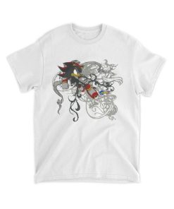Sonic X Shadow White Tribal Shirt