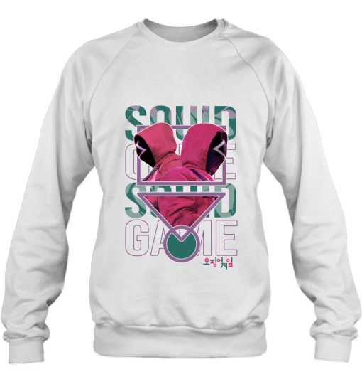 Squid Game Pink Soldiers Korean Drama Stacked Symbol Sweatshirt