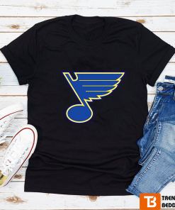 St. Louis Blues Print Logo Vintage 90s T-shirt