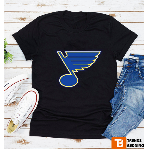 St. Louis Blues Print Logo Vintage 90s T-shirt