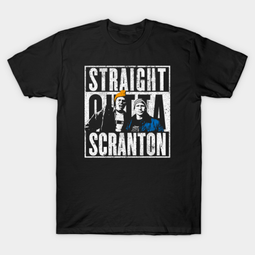 Straight Outta Scranton Lazy The Office T-Shirt