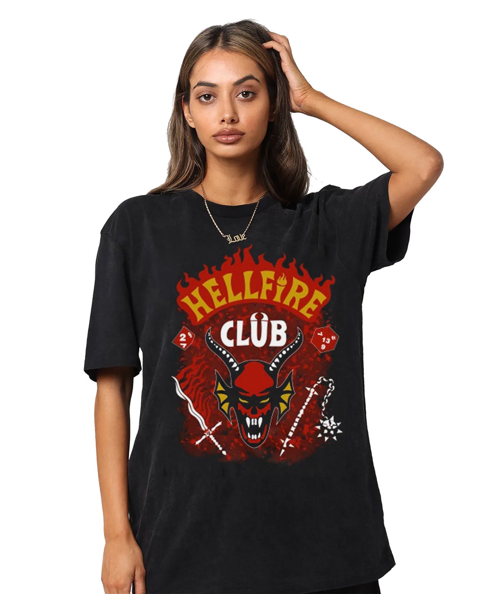 Stranger Things 4 Hellfire Club T-Shirt Stranger Things 4 Hellfire Club T-Shirt