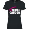 Tackle Breast Cancer Gift For Football Lovers Fans T-Shirt