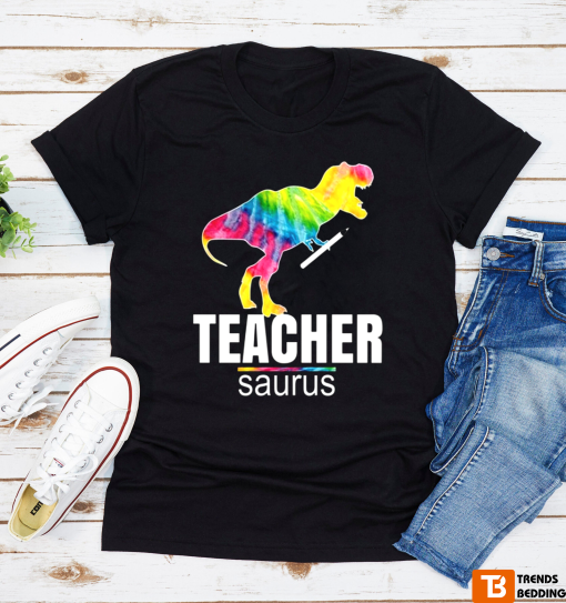 Teachersaurus Design Funny Cute Dinosaure T-shirt Gift For Teacher