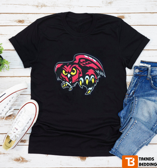 Temple Owls University Big Mascot Print T-shirt For Fan