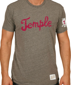 Temple Owls University Fashion Print T-shirt For Fan
