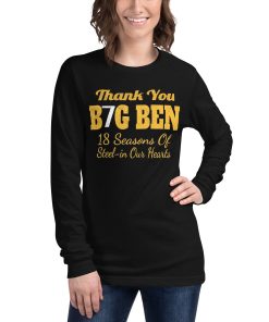 Thank You Big Ben Long Pittsburgh Steelers Sweatshirt 5 Thank You Big Ben Long Pittsburgh Steelers Sweatshirt 6