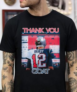 Thank You Tom Brady 12 Goat Shirt