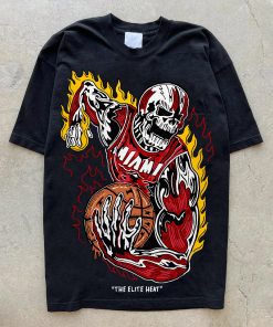 The Elite Heat Shirt Miami T-shirt NBA Vintage The Elite Heat Shirt Miami T-shirt NBA Vintage